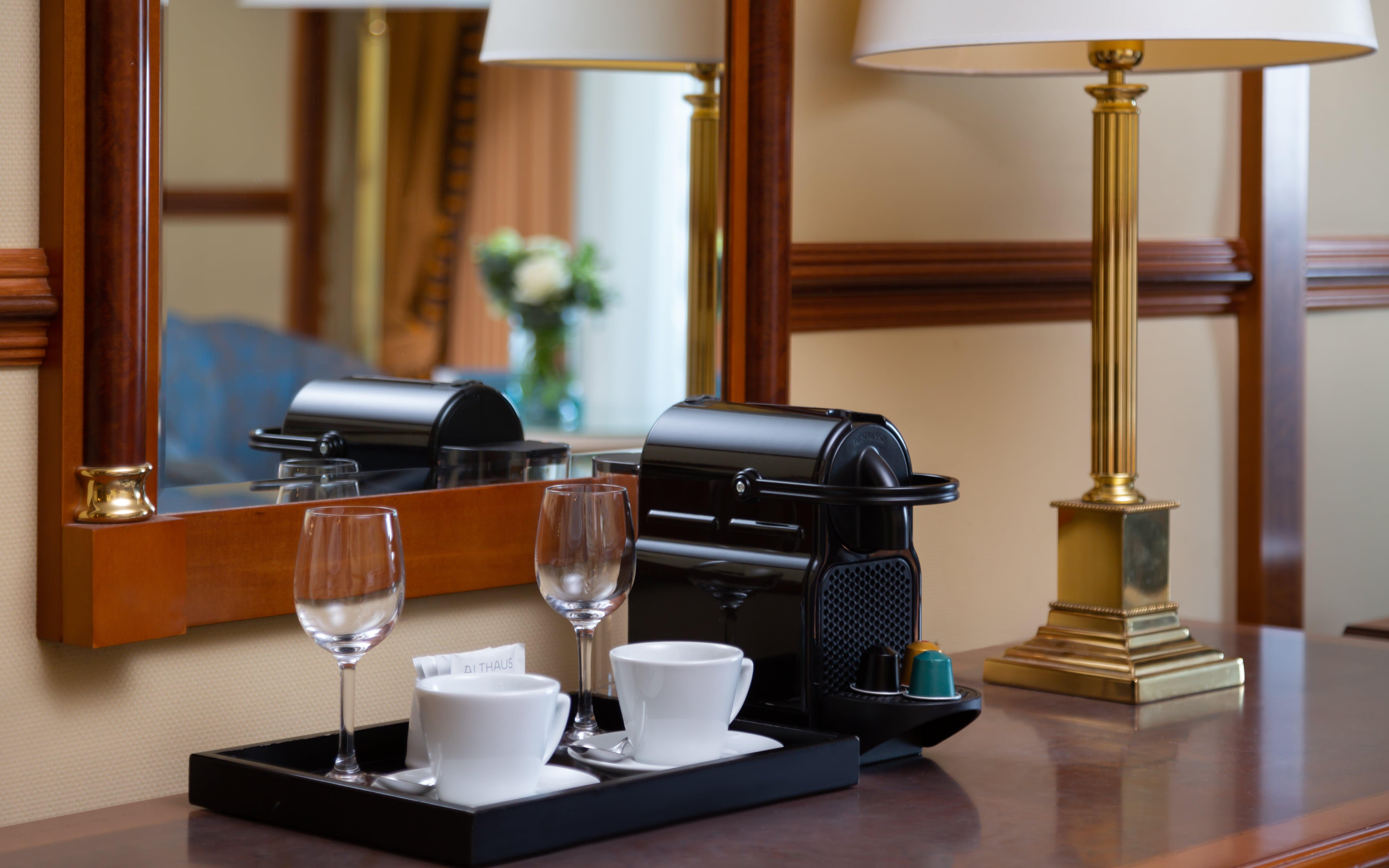 Grand Hotel Bucharest Bucareste Exterior foto A Nespresso coffee machine in a hotel room